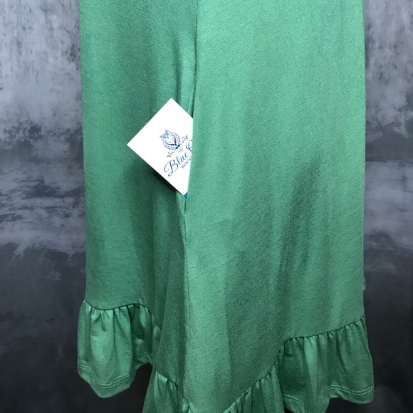 EUC Sage Green Ruffle Dress - Picture 3 of 3